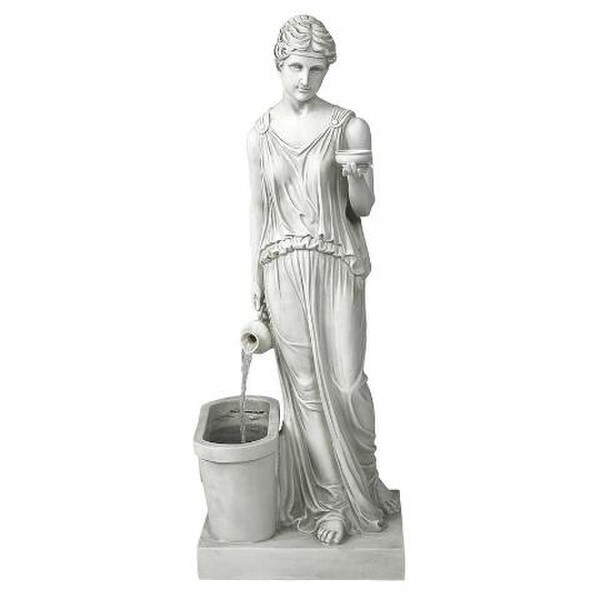 Greek Hebe Goddess of Youth Garden Fountain Cup Bearer Statue